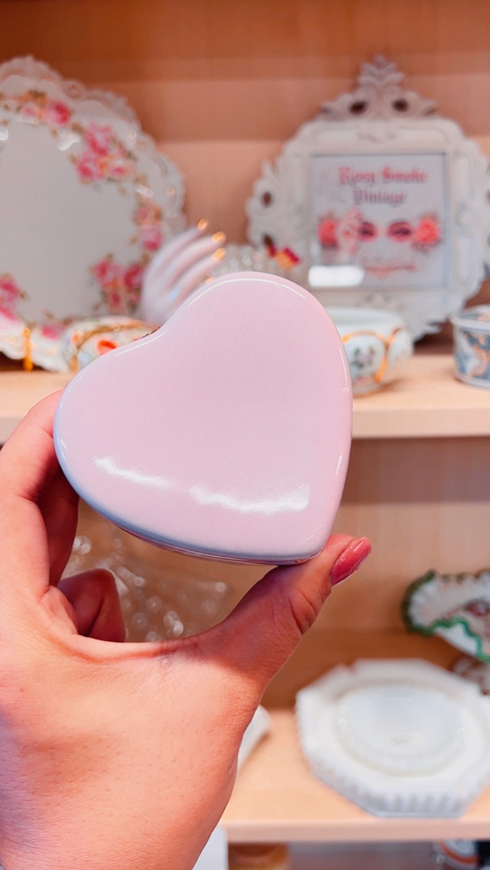 Pink Heart Stash Box