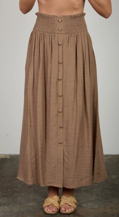 Farmer's Market Button Down Skirt