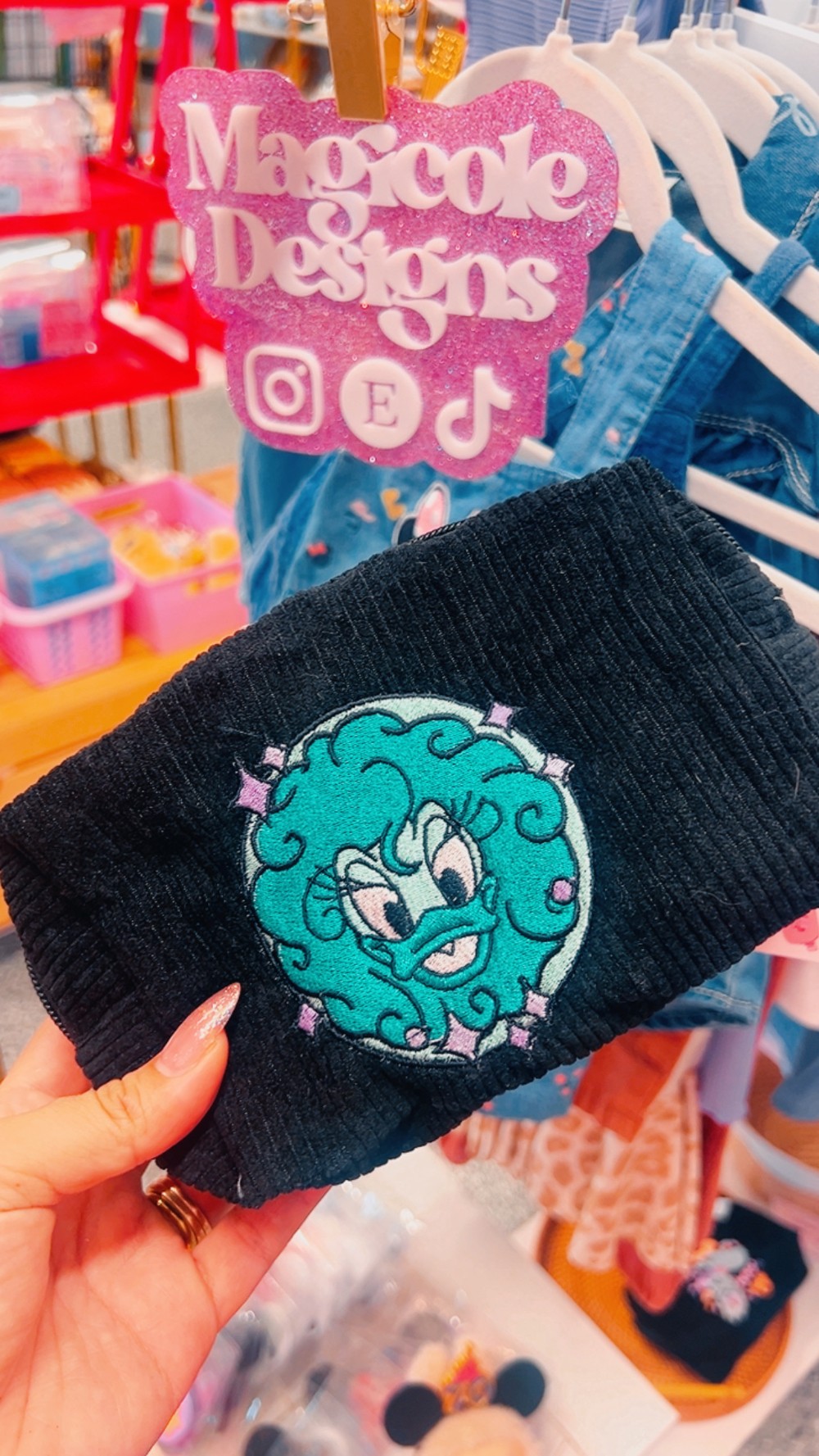 Embroidered Makeup Bag