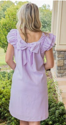 Lilac Bow Simply Southern Dress