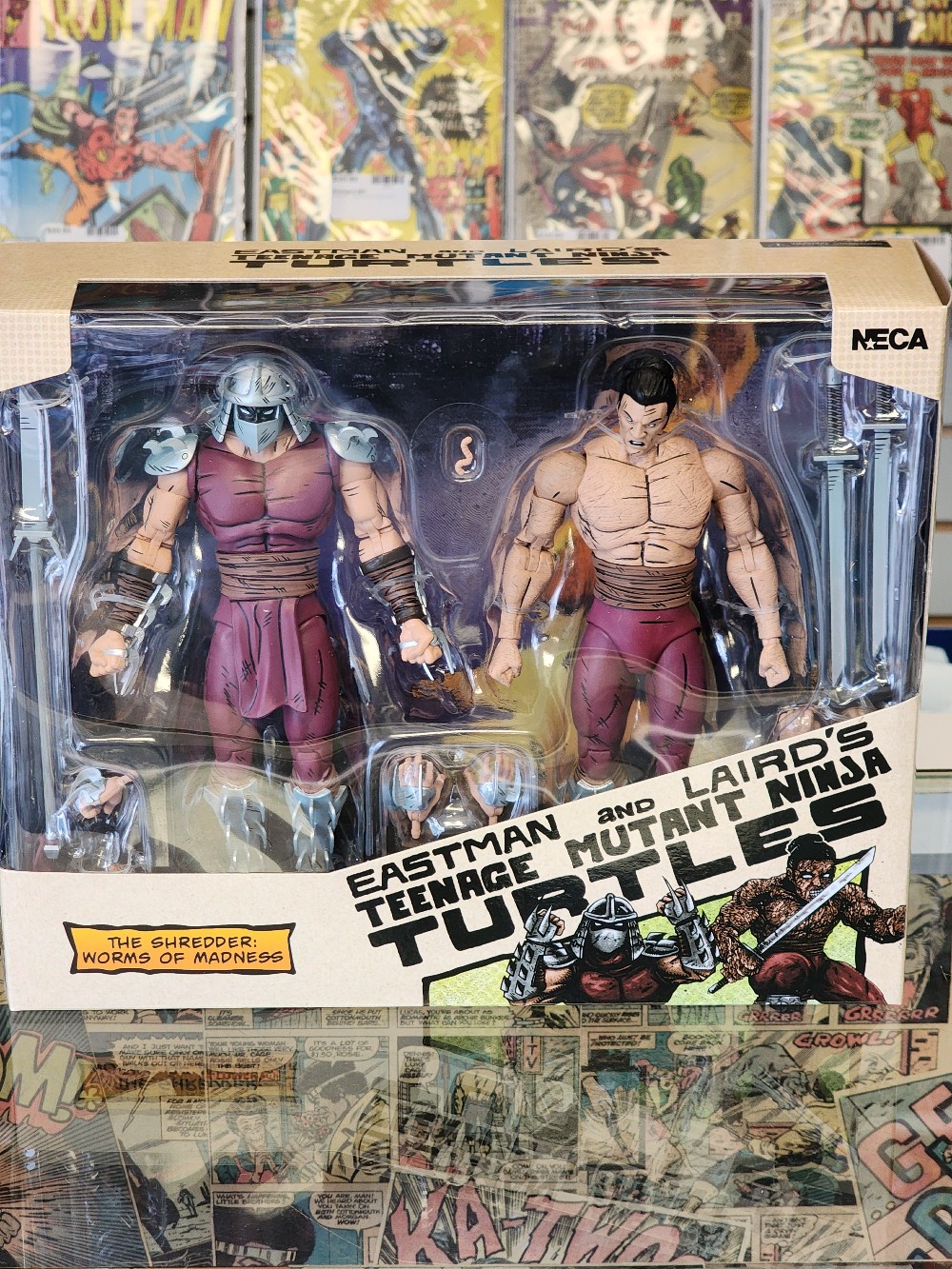 Neca TMNT Worms of Madness Shredder Figure 2-Pack