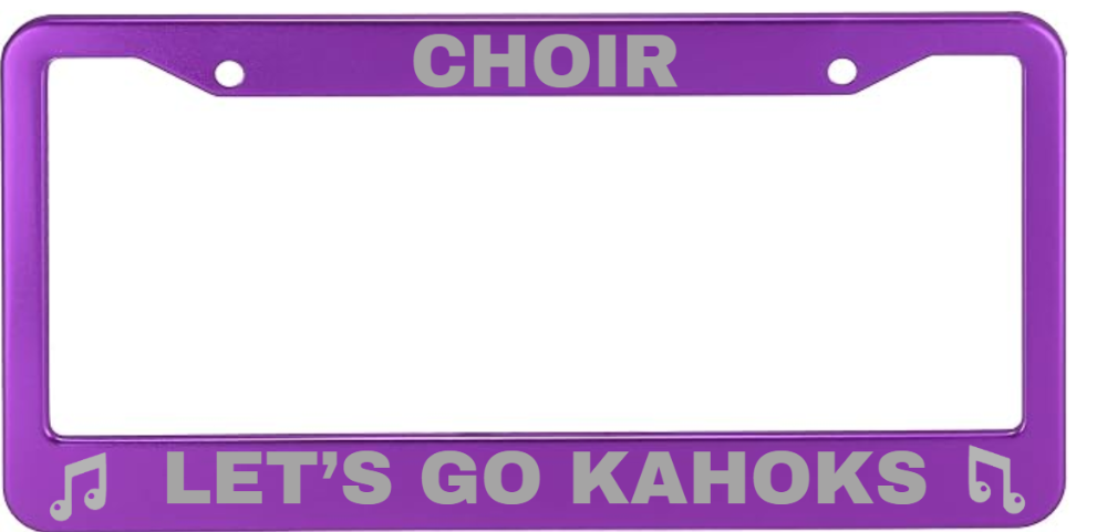 Kahok Band Fundraiser - License Plate