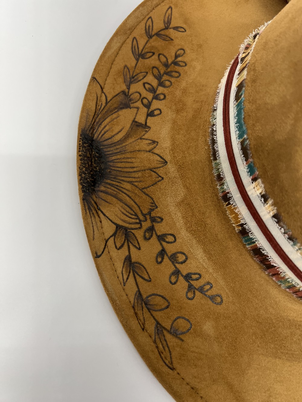 F-Fedora Light Brown Sunflowers