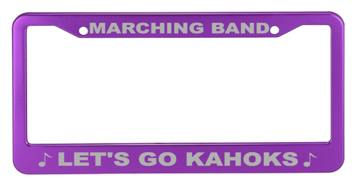 Kahok Band Fundraiser - License Plate