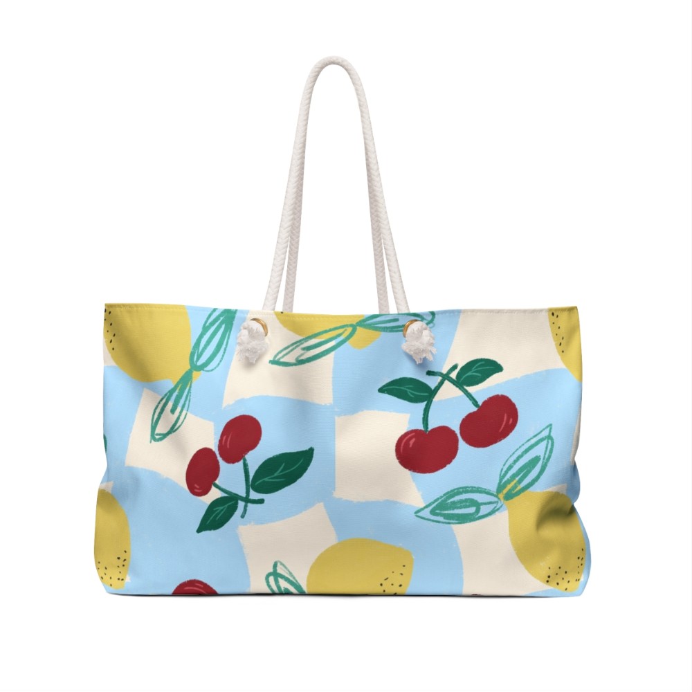 Cherry & Lemon Weekender Bag