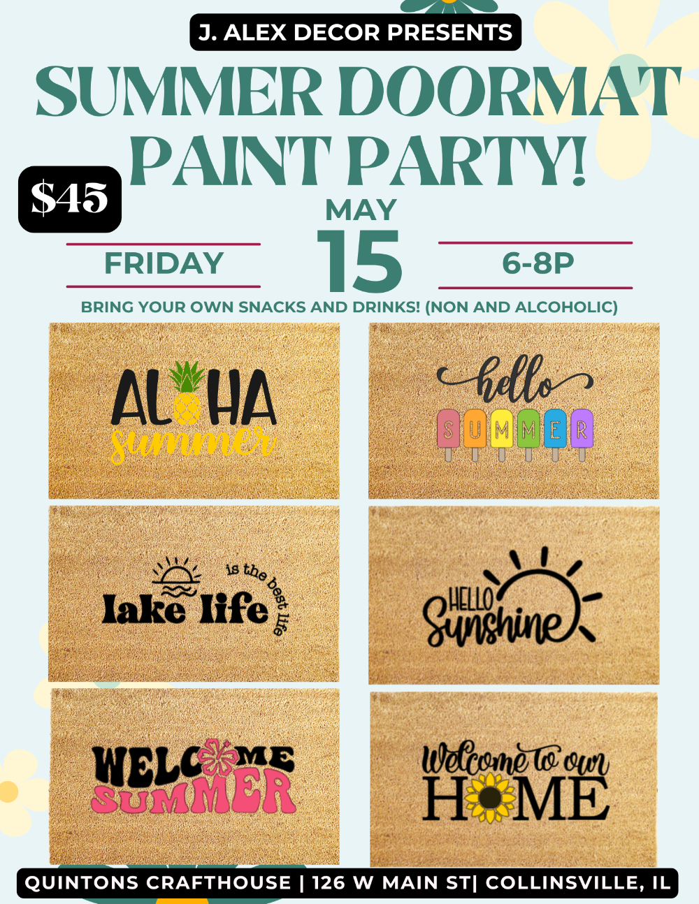 0515 Doormat Paint Party