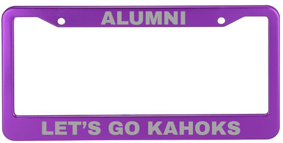 Kahok Band Fundraiser - License Plate