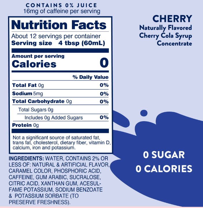 Jordan Syrup -Cherry Cola  750ml