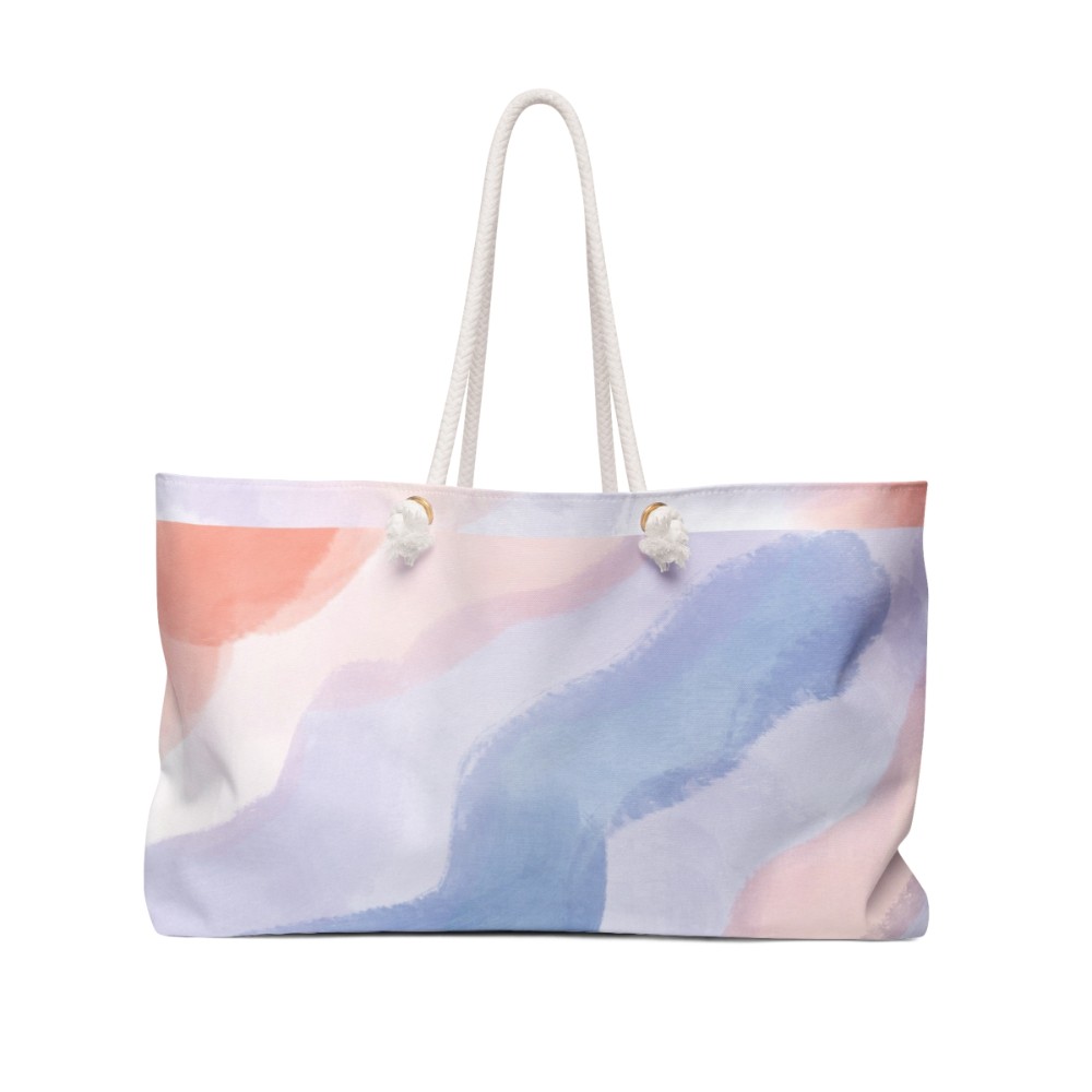 Cotton Candy Minimalist Weekender Canva Bag