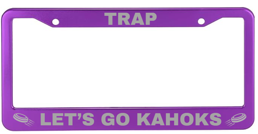 Kahok Band Fundraiser - License Plate