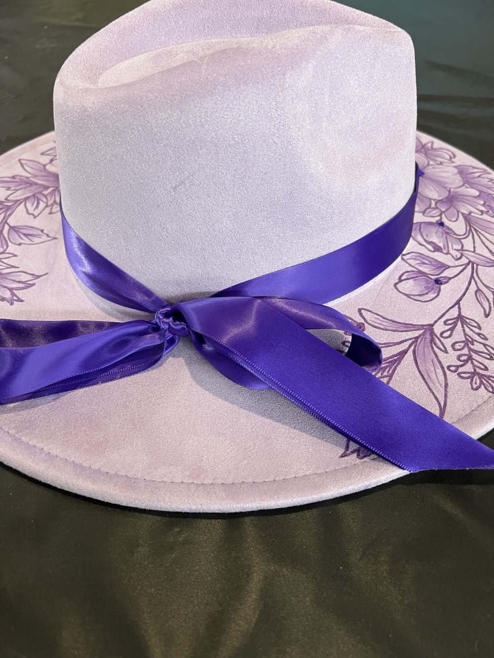 F-Fedora Purple with crystals