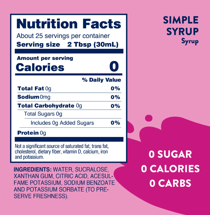 Jordan Syrup - Simple Syrup 375ml