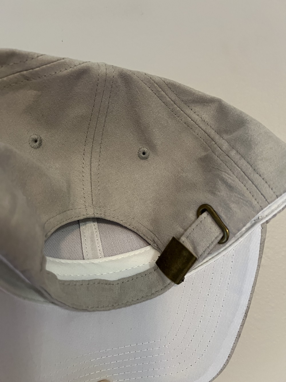 C-Cap Gray with flower on brim