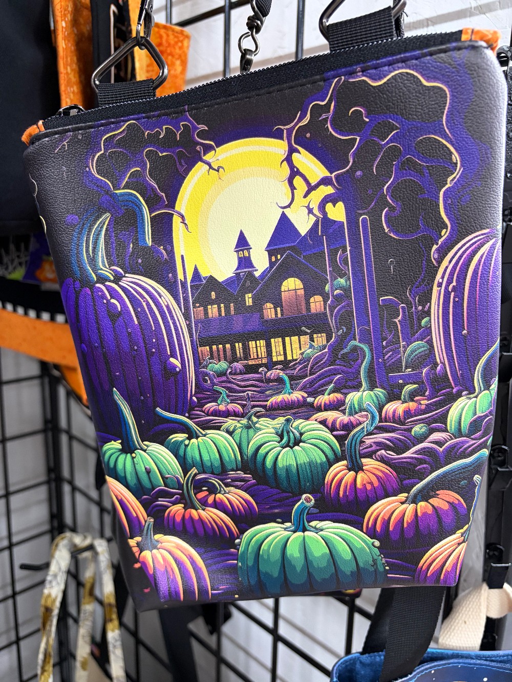 Halloween vinyl totes