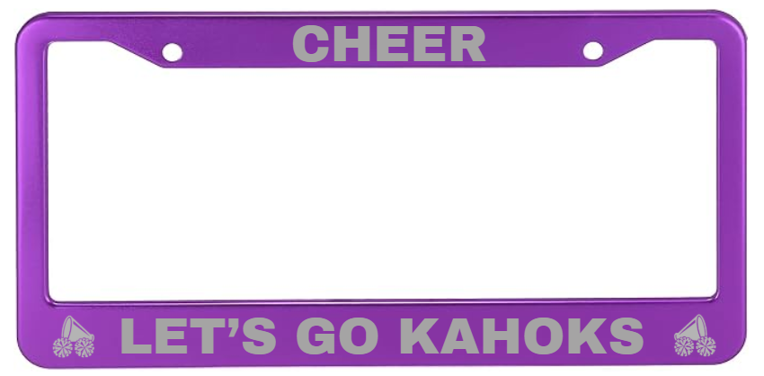Kahok Band Fundraiser - License Plate
