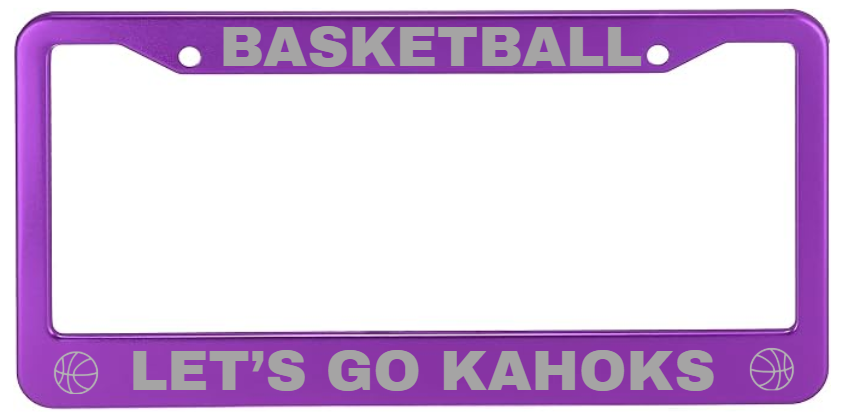 Kahok Band Fundraiser - License Plate