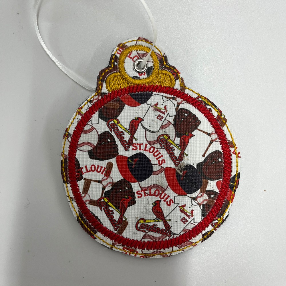 Embroidered Round ornaments,