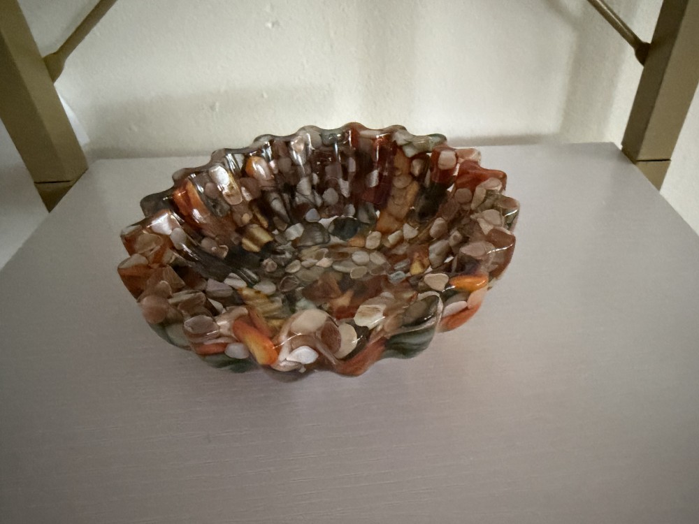 Fall Shell Fluted Bowl