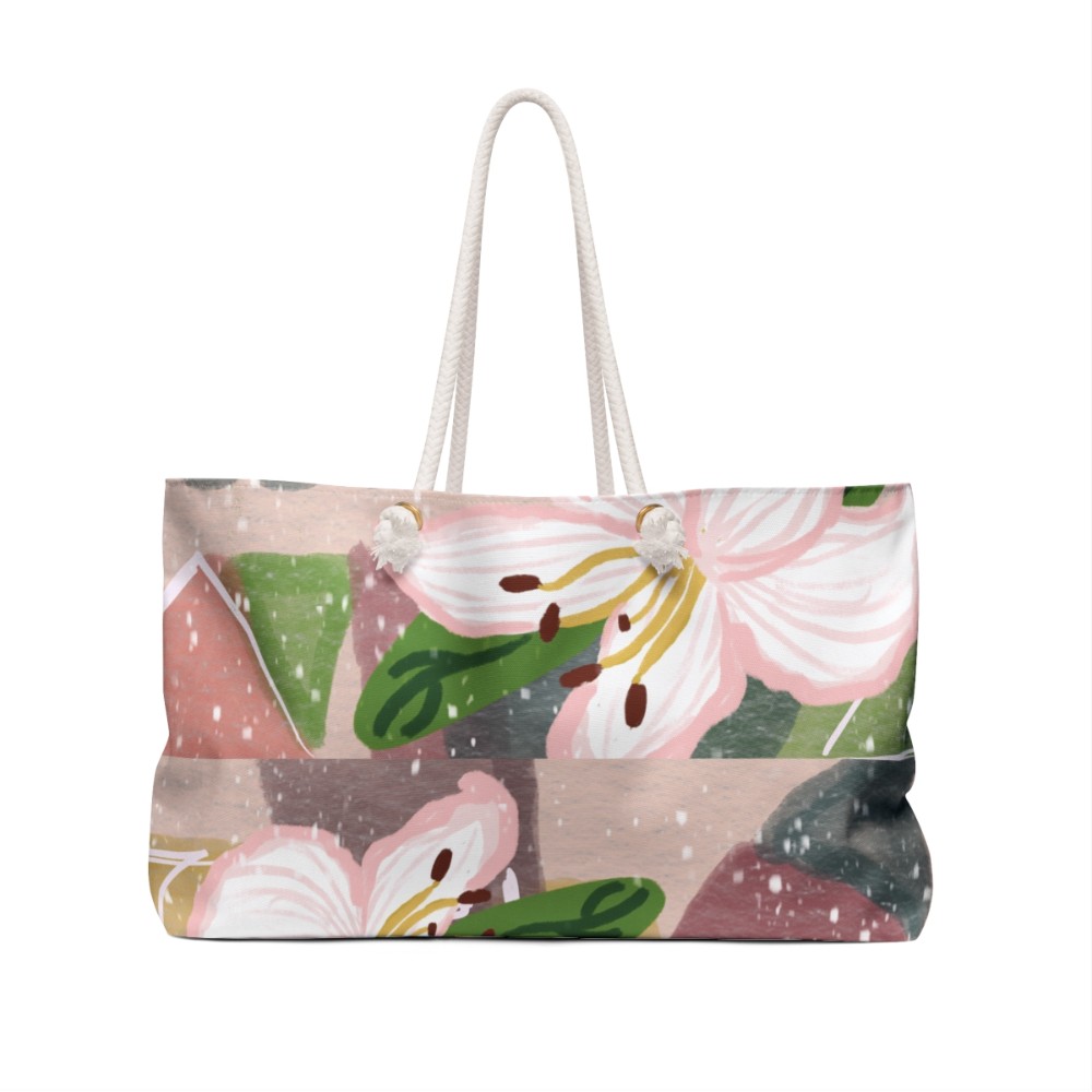 Abstract Lilies Weekender Bag