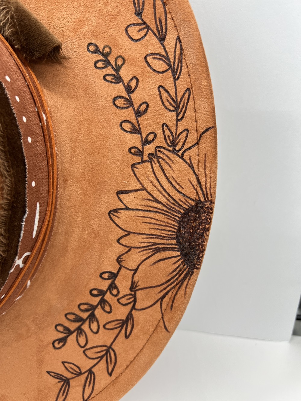 F-Fedora Rust with Sunflowers