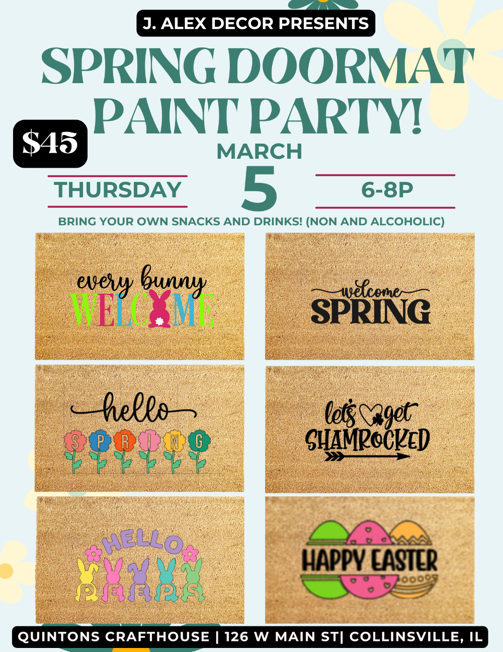 0305 Doormat Paint Party