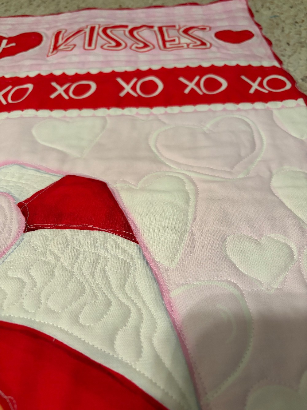 Gnome Valentine Panel quilt