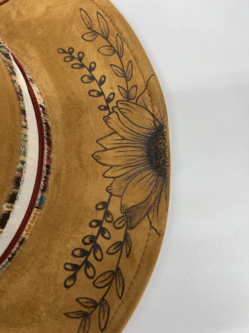 F-Fedora Light Brown Sunflowers