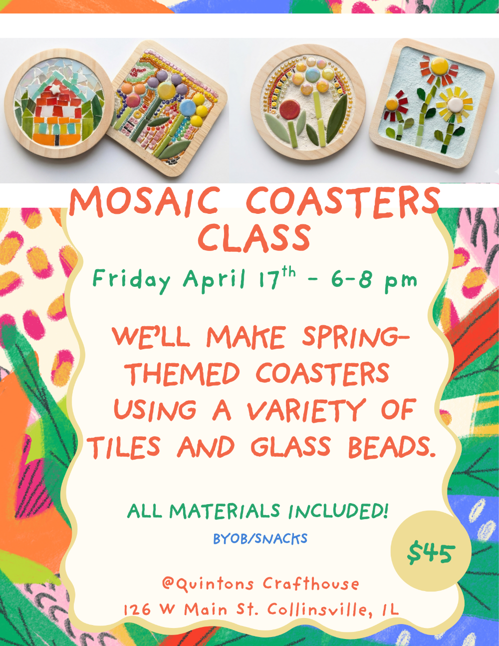 0417 Mosaic Coasters Class