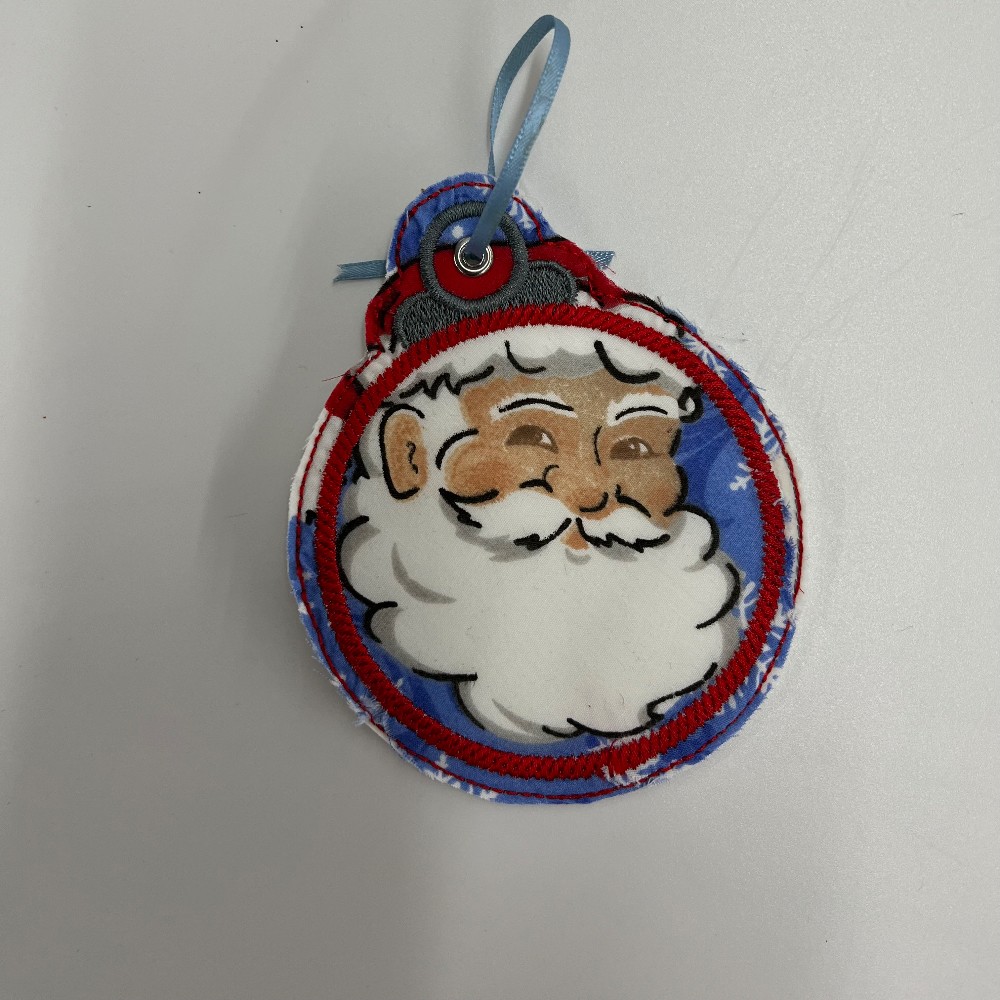 Embroidered Round ornaments,