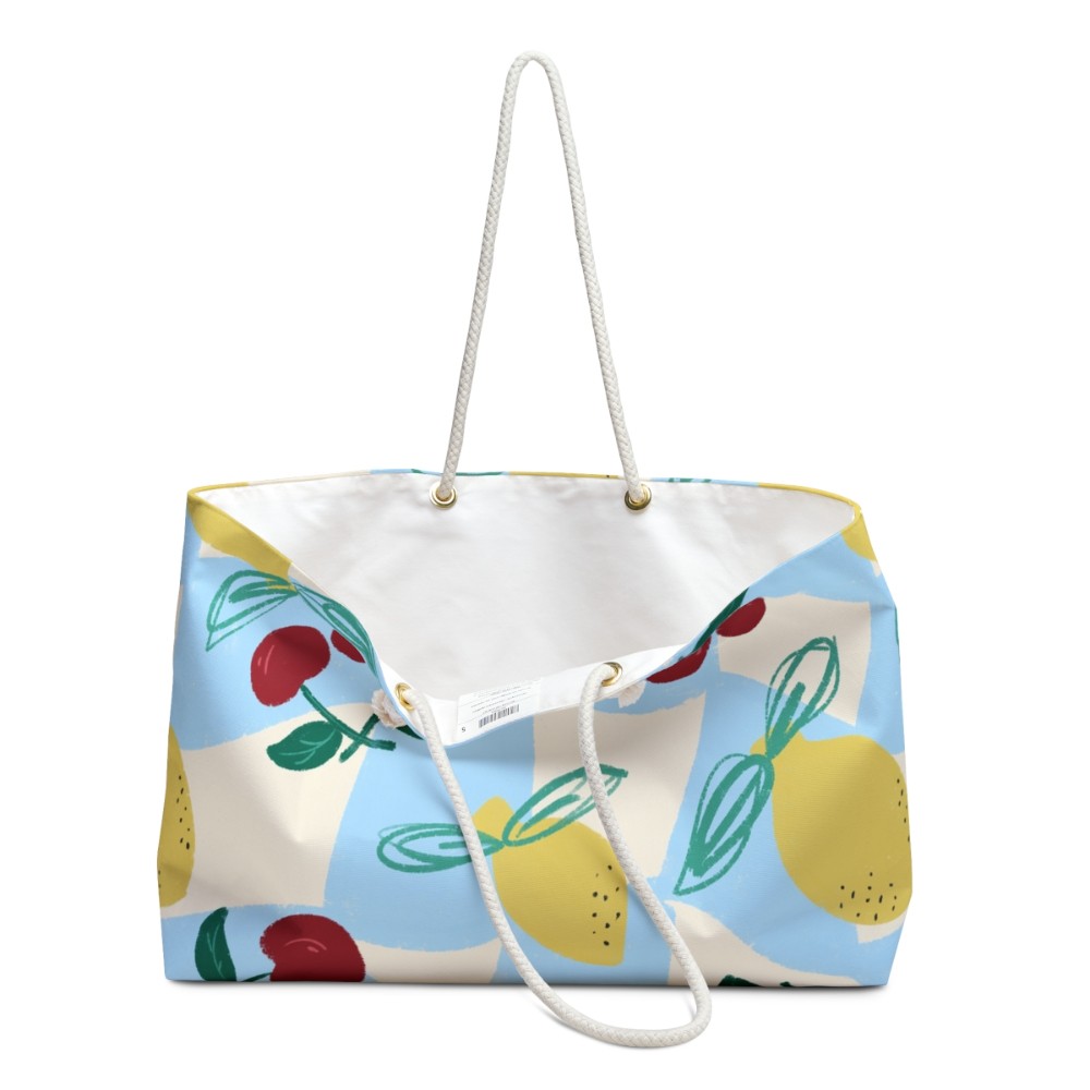 Cherry & Lemon Weekender Bag