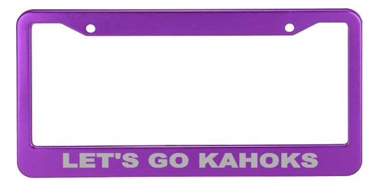 Kahok Band Fundraiser - License Plate
