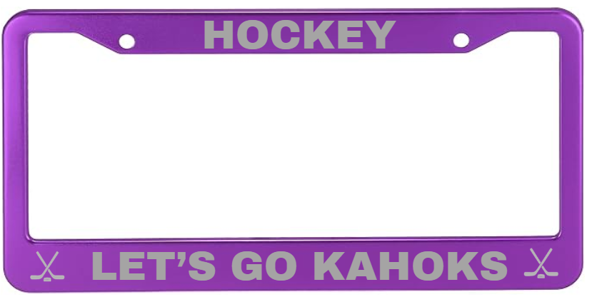 Kahok Band Fundraiser - License Plate