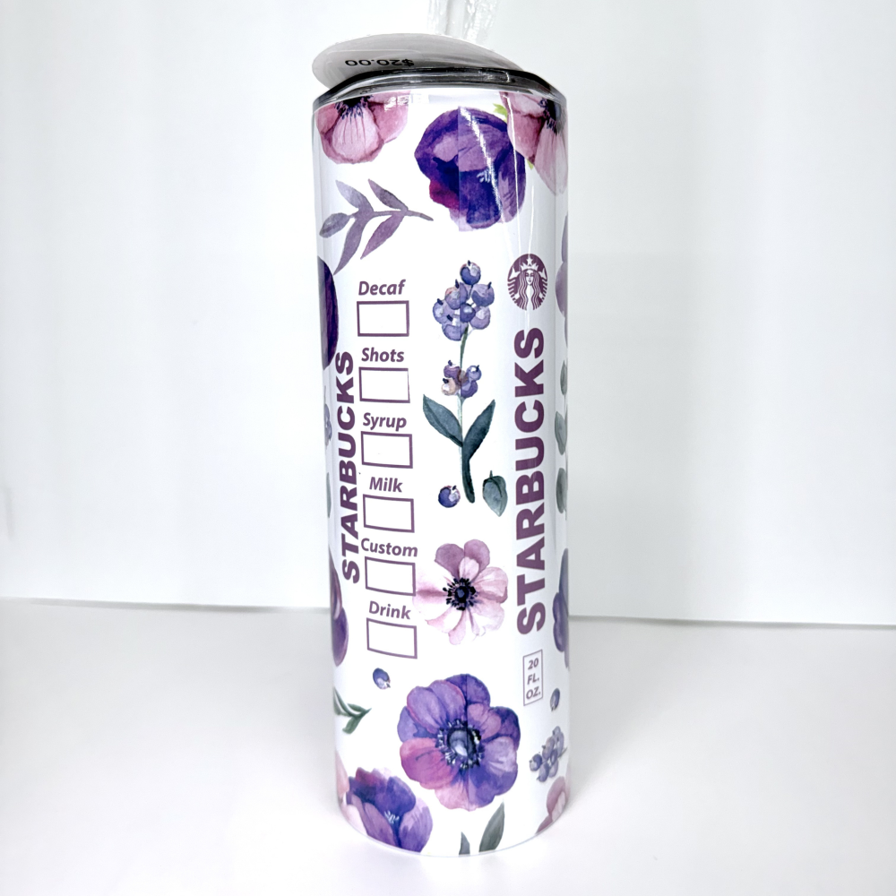 Starbucks- Purple Floral