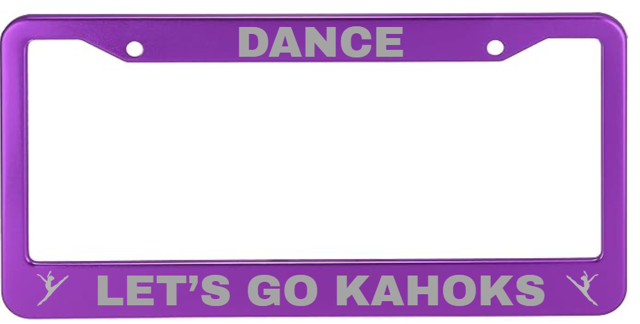 Kahok Band Fundraiser - License Plate