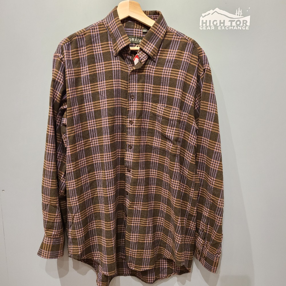 Orvis Men's Button Down Perfect Flannel Shirt (L)