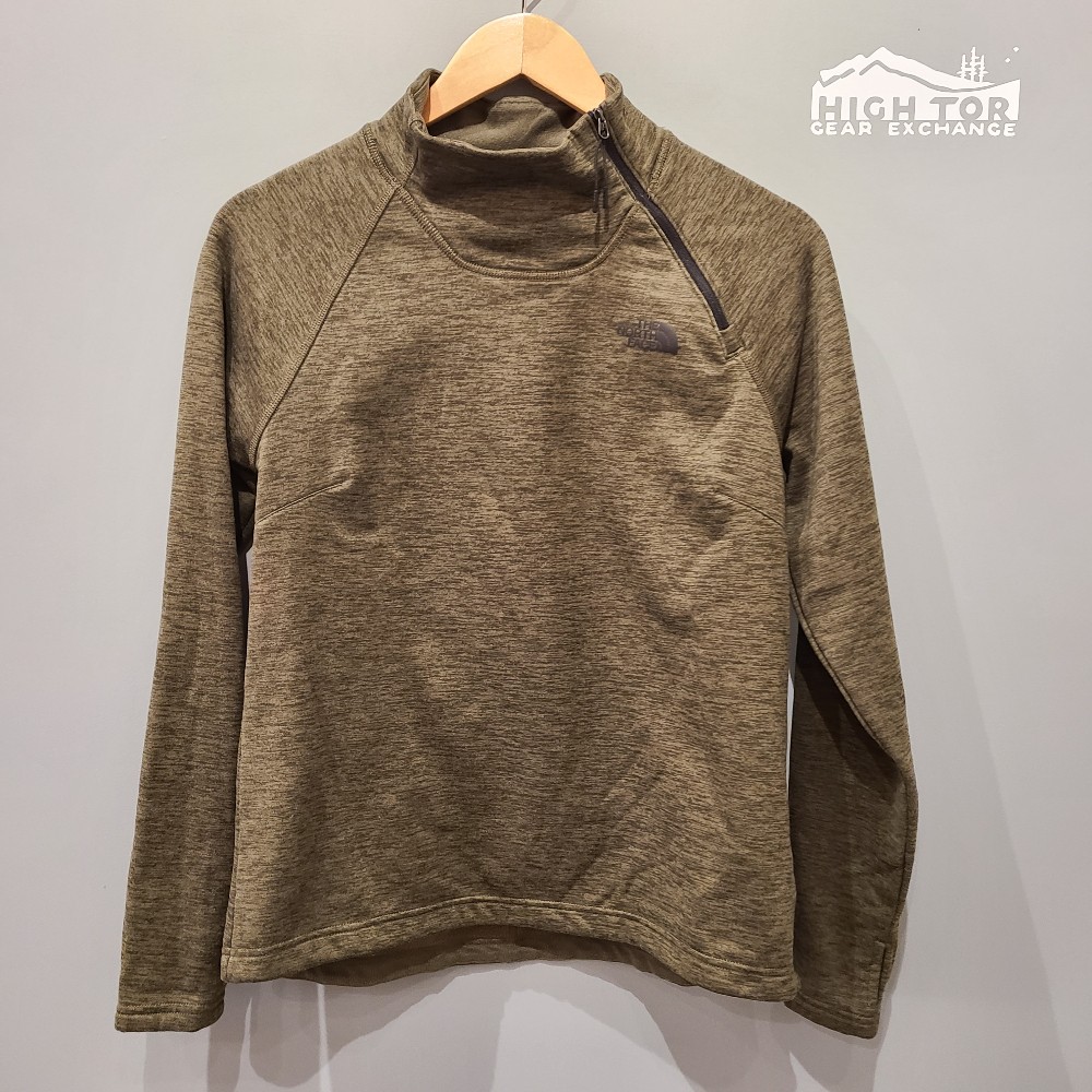 North Face Women's Asym. Zip Mock Neck Pullover (M)