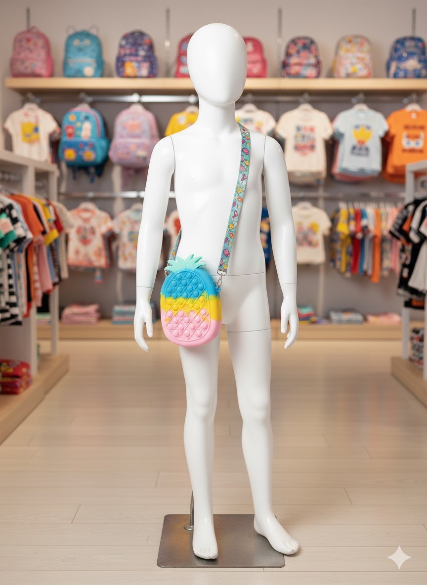 Pineapple Shape Pop it Purse