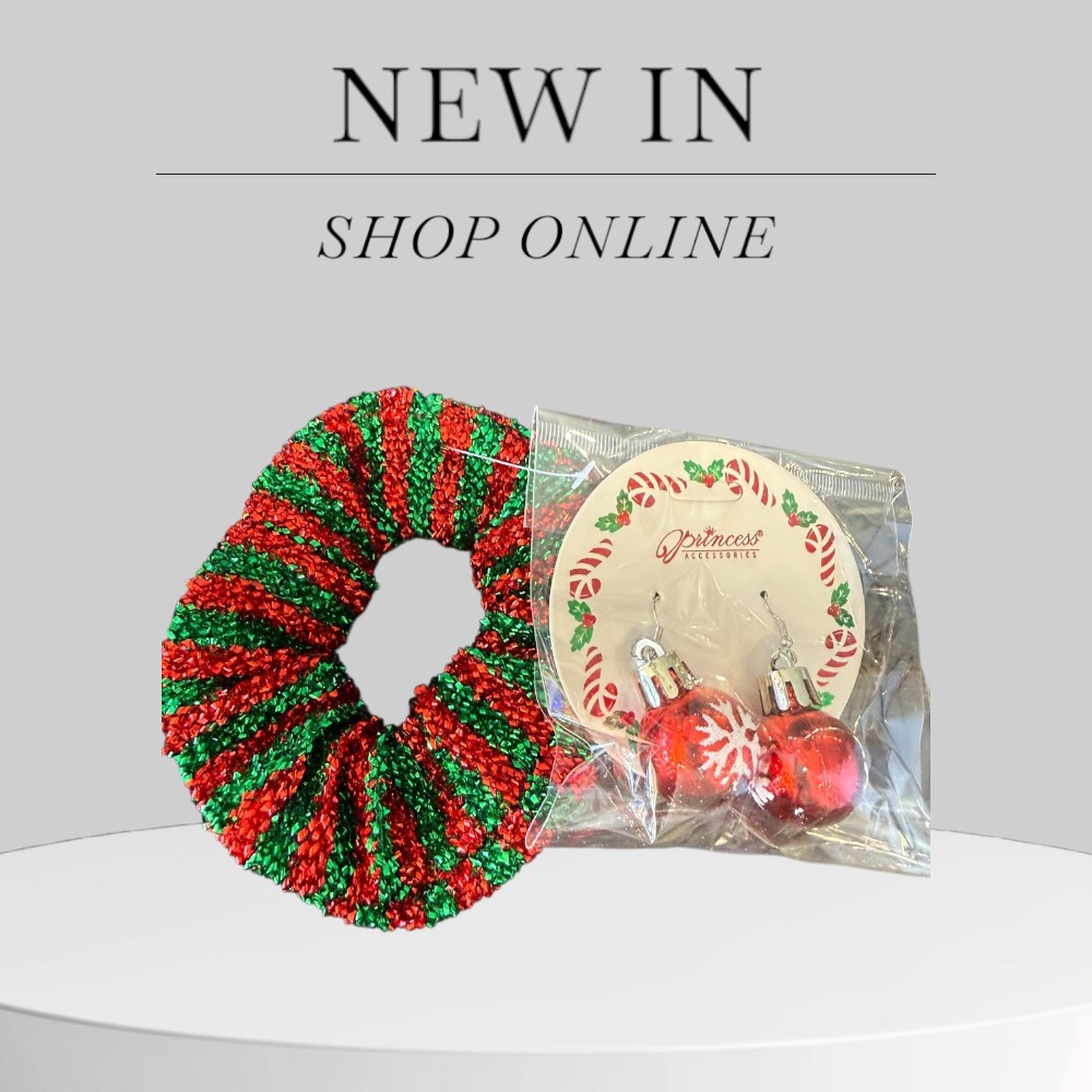 Christmas Earrings & Hairbow