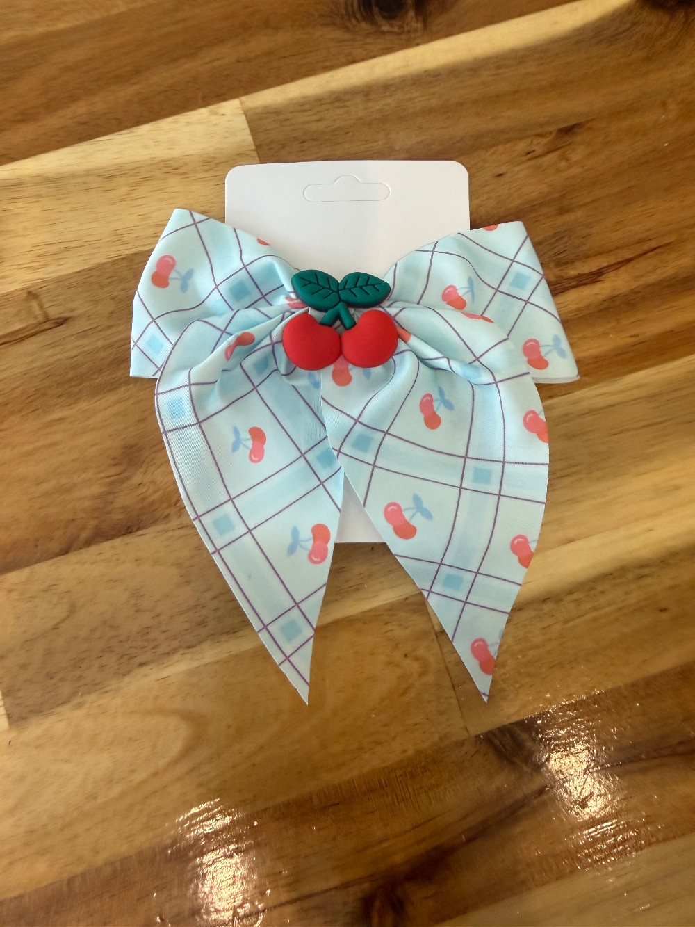 Cherries Hair Bow Clips