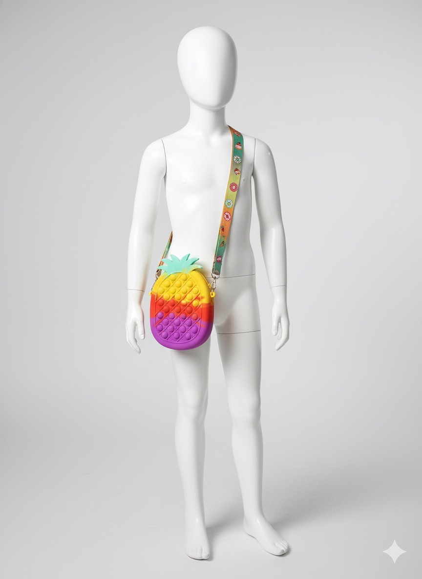 Pineapple Shape Pop it Purse