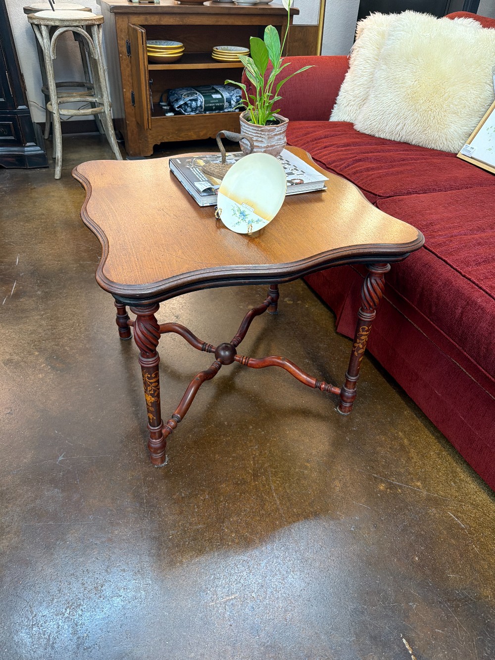 Circa 1930's Edwardian/Late Victorian Revival Style Side Table