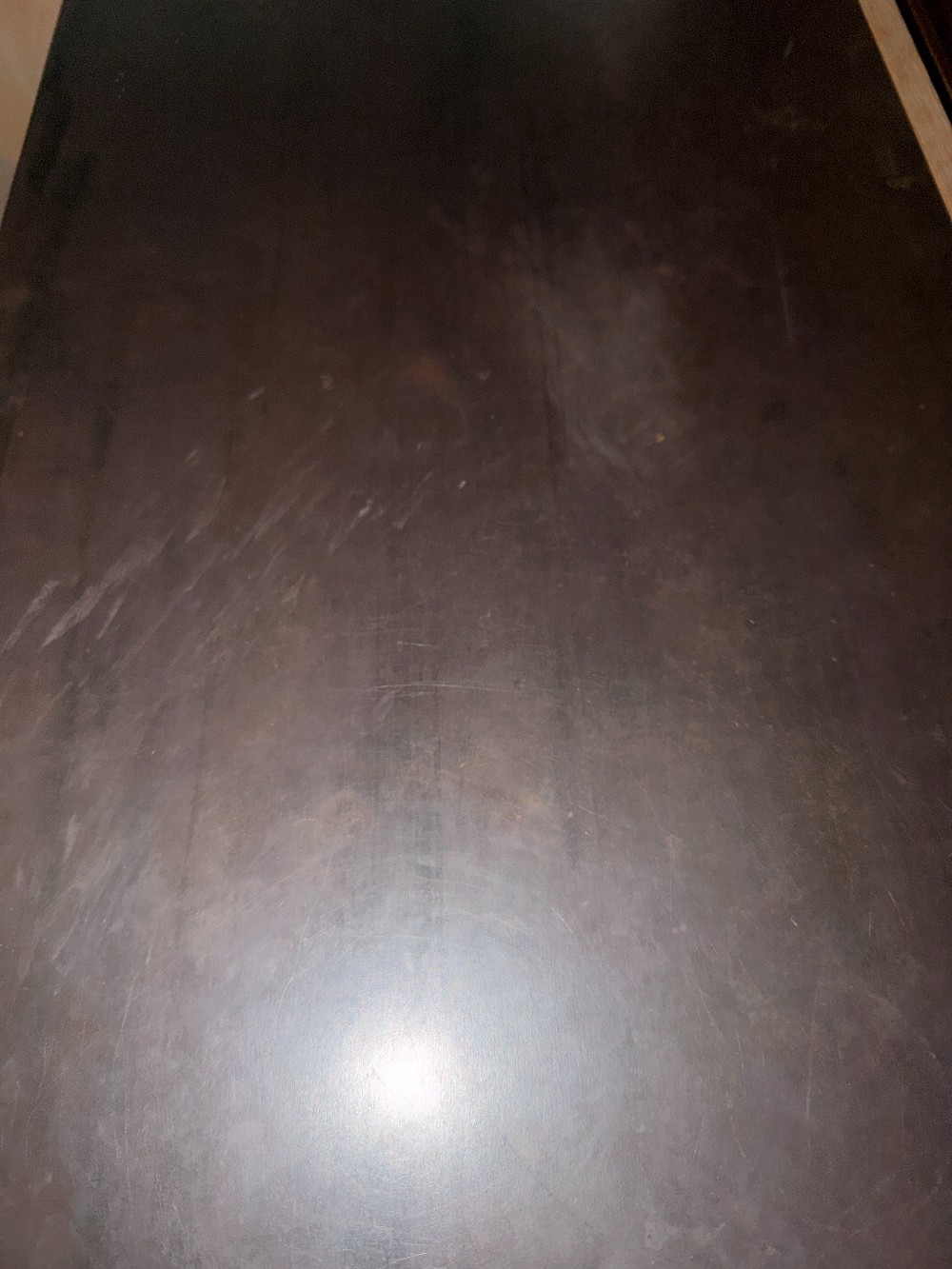 3'x3' Organic / Modern Coffee Table w/ Sliding Metal Top