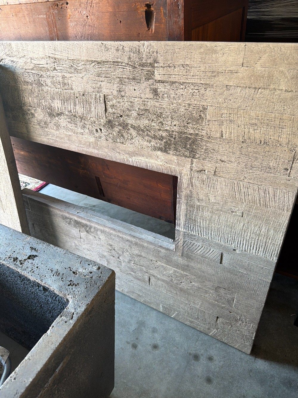 Concrete Rectangular Outdoor Fire Pit