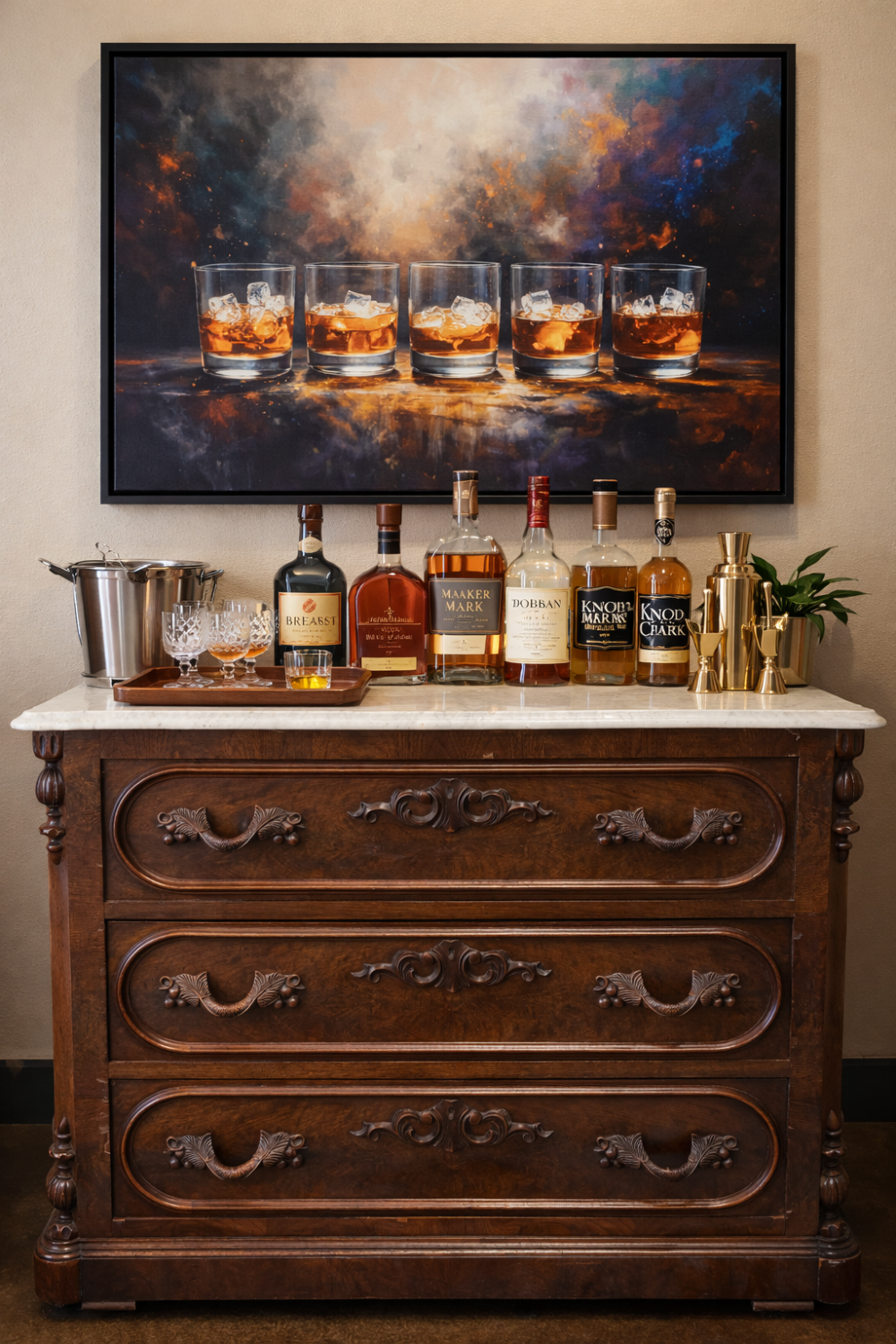 French Provincial & Louis-inspired Design Chest of Drawers