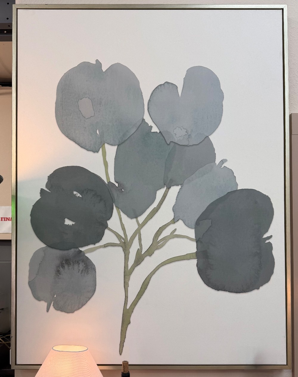 “Silver Dollar Eucalyptus 2” Framed for Diva The Ultimate Design Studio