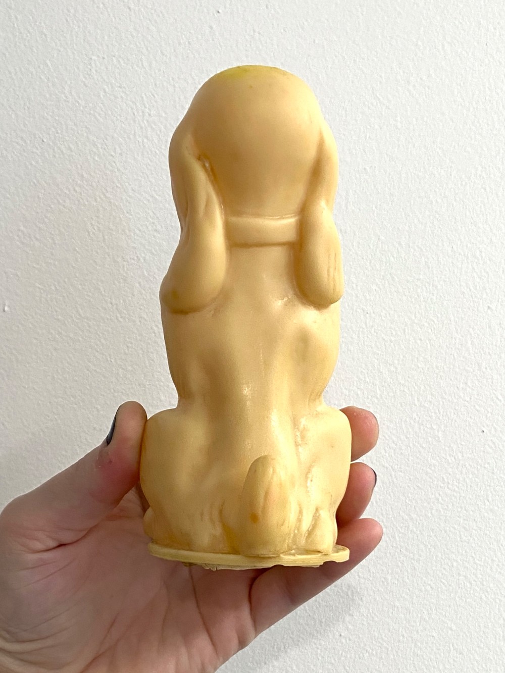 Vintage Begging Dog Squeak Toy