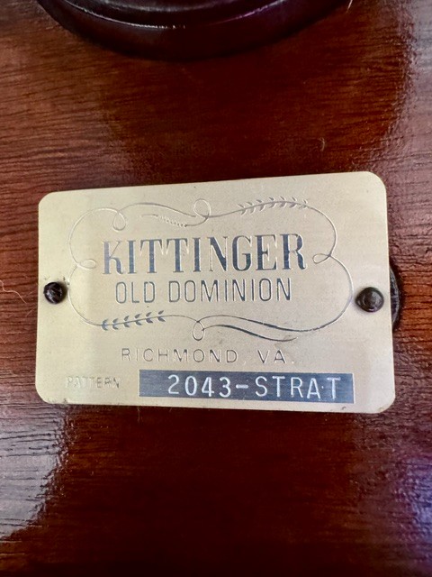Vintage Kittinger Old Dominion Two-Tier Mahogany Lamp Table