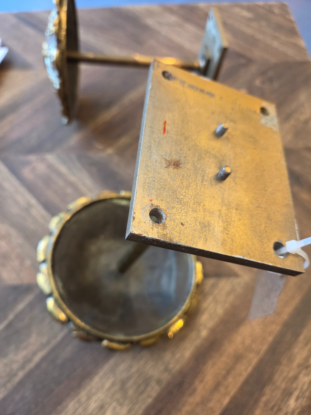 Vintage heavy brass curtain hold backs