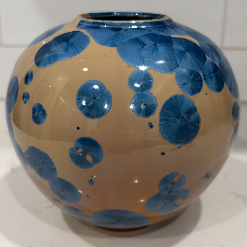 Frank Neef Crystalline Pottery Vessel