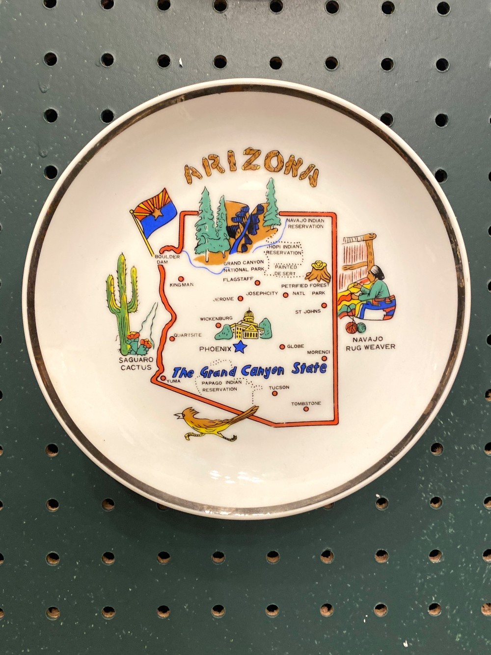 Vintage Arizona Plate